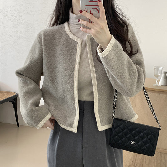 【outer】ラウンドネックアウターG23206