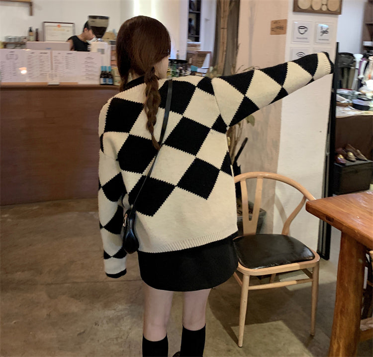 【outer】厚手ニットカーディガンG23207