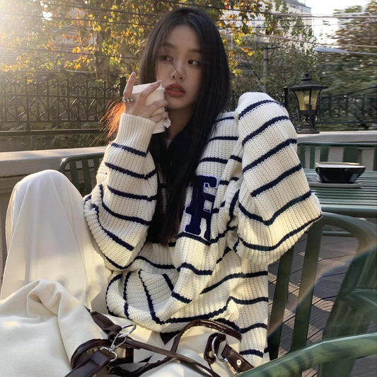 【tops】ゆったりニットセーターG23210