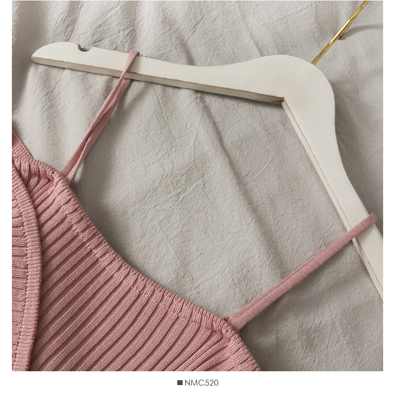 【tops】Vネック長袖ニットセーターG23211