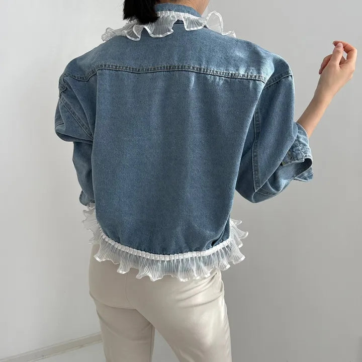 【outer】レースデニムアウターG23234