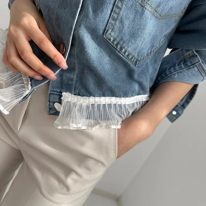 【outer】レースデニムアウターG23234