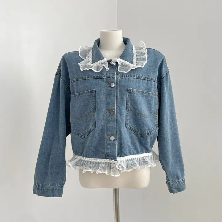 【outer】レースデニムアウターG23234