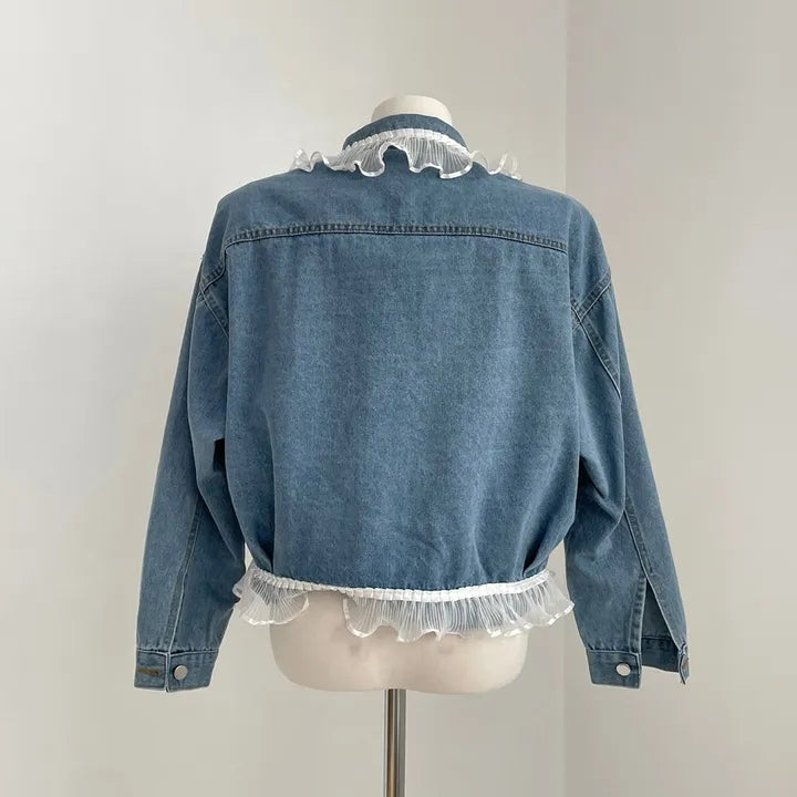 【outer】レースデニムアウターG23234