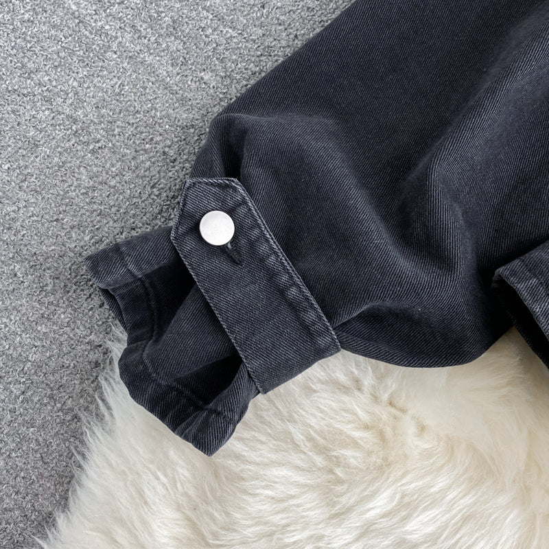 【outer】VネックビーズデニムアウターG23255