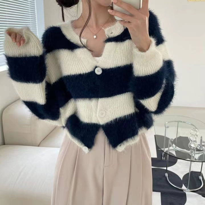 【outer】ゆったりニットカーディガンG23298