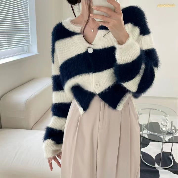 【outer】ゆったりニットカーディガンG23298