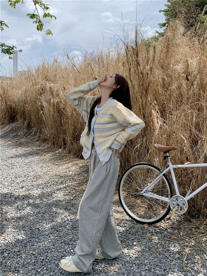 【outer】長袖ニットゆったりカーディガンG23300