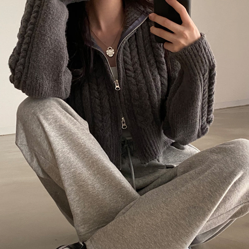 【outer】長袖ニットゆったりカーディガンG23301