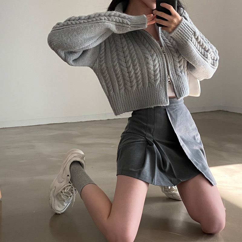 【outer】長袖ニットゆったりカーディガンG23301