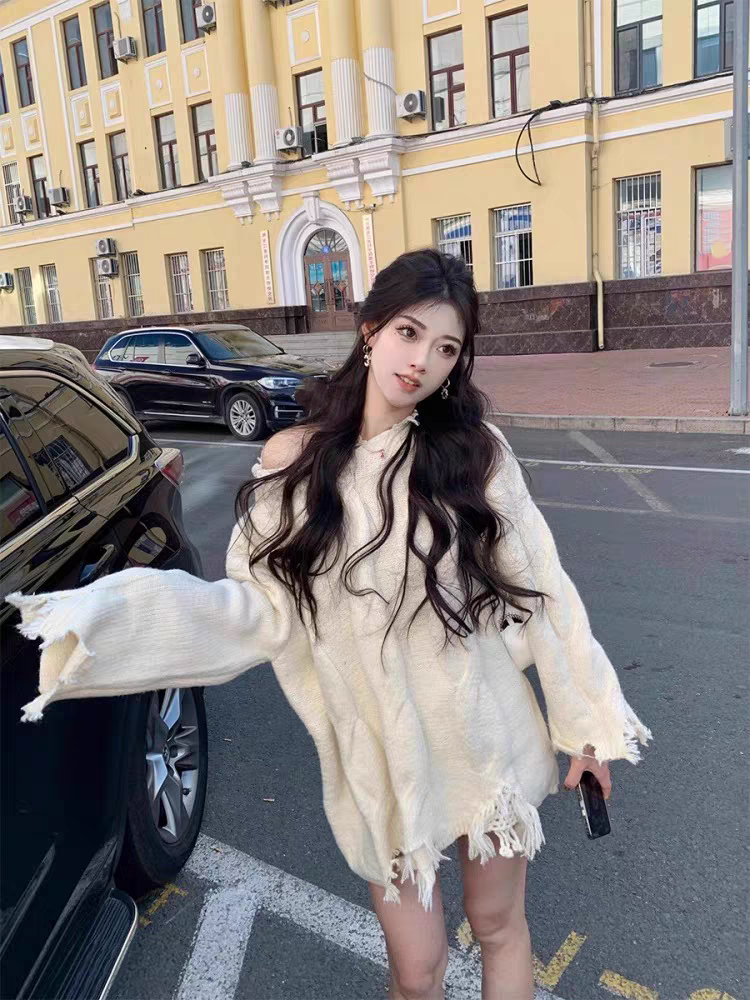 【tops】デザインニットセーターG23312