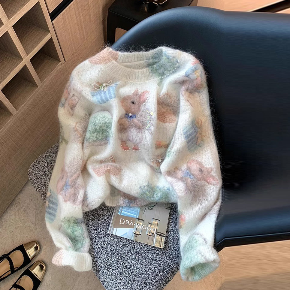 【tops】ビーズニットセーターG23320