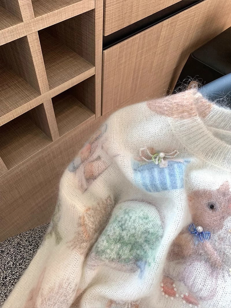 【tops】ビーズニットセーターG23320