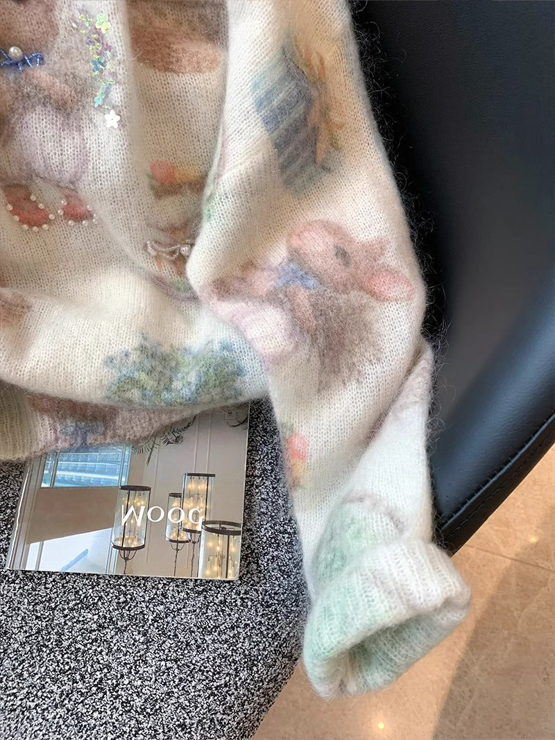 【tops】ビーズニットセーターG23320