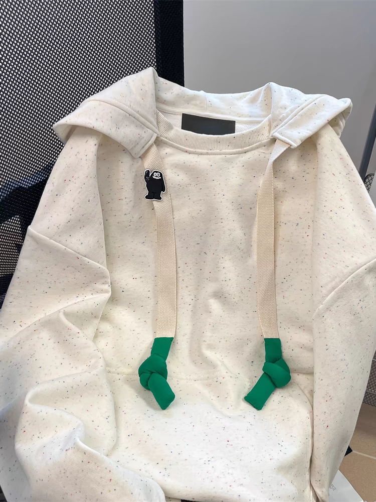 【tops】ゆったりフード付きパーカーG23324