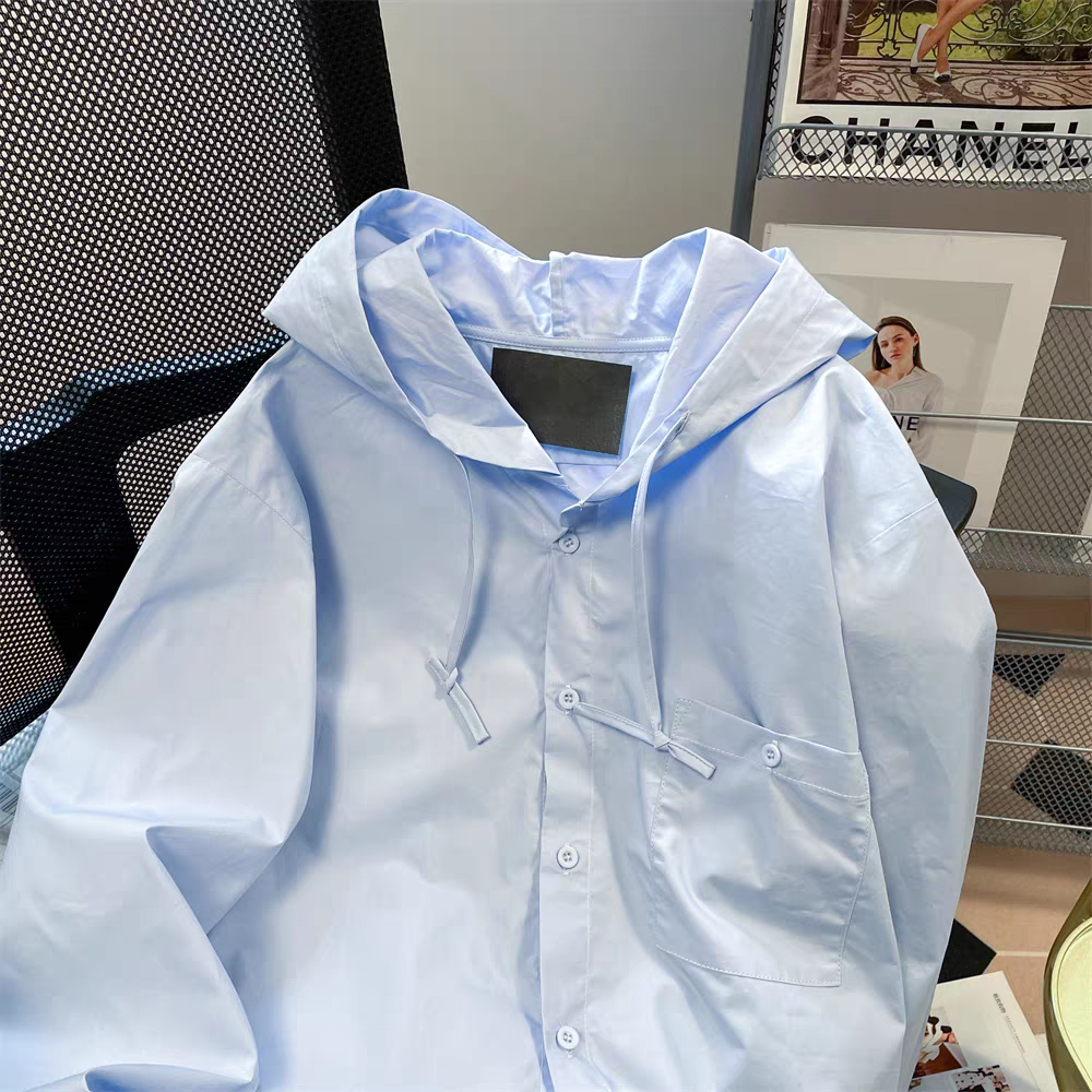 【tops】ゆったり長袖フード付きシャツG23325