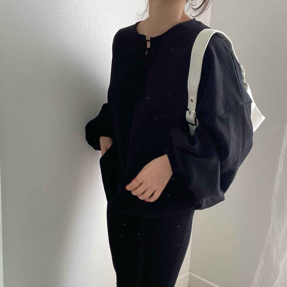 【tops】ゆったりランタンスリーブパーカーG23329