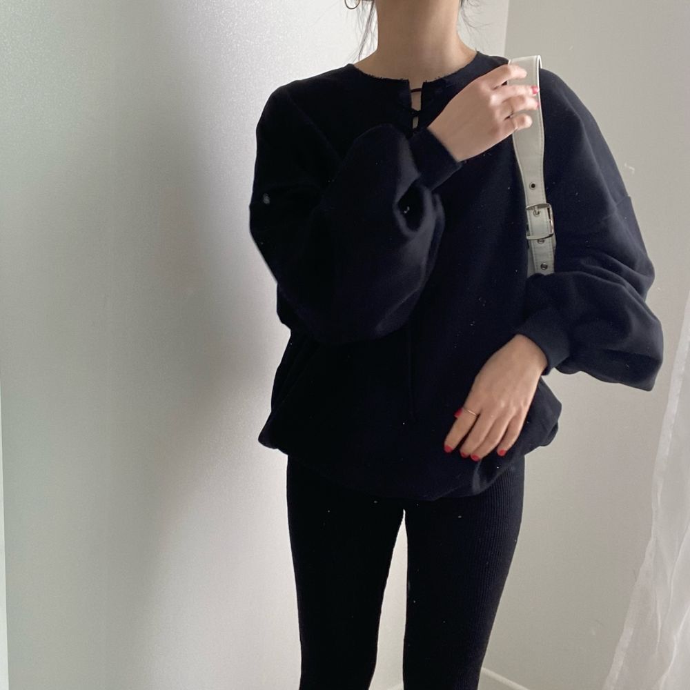 【tops】ゆったりランタンスリーブパーカーG23329