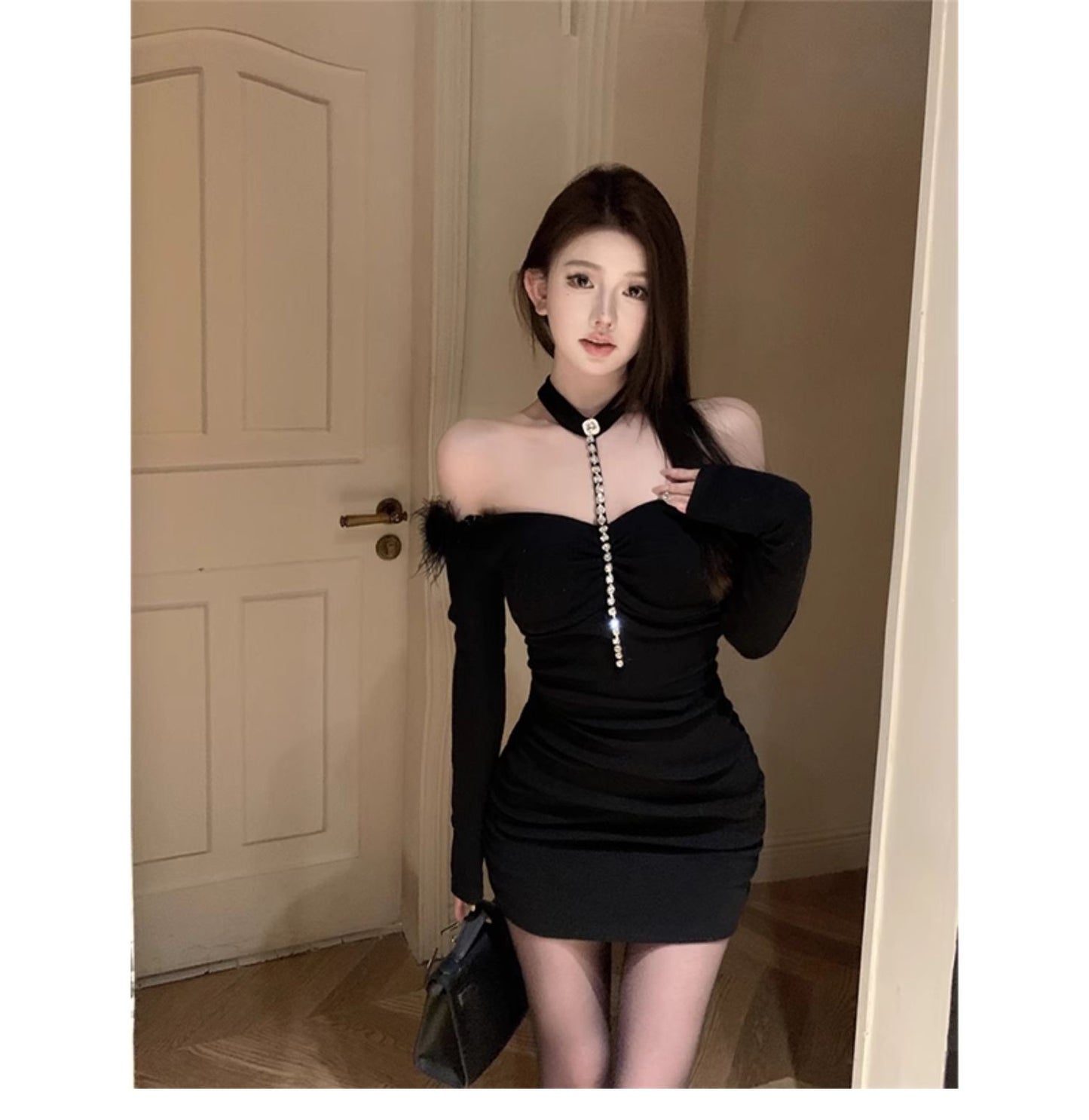 【dress】オフショルダーデートワンピースG23331