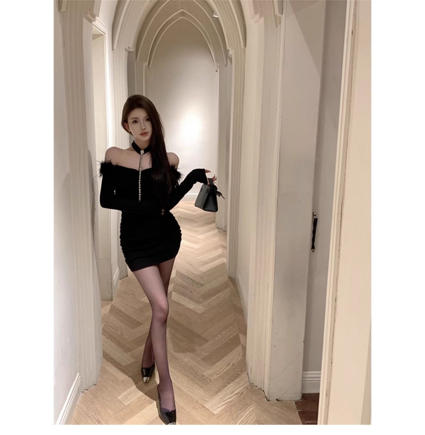 【dress】オフショルダーデートワンピースG23331