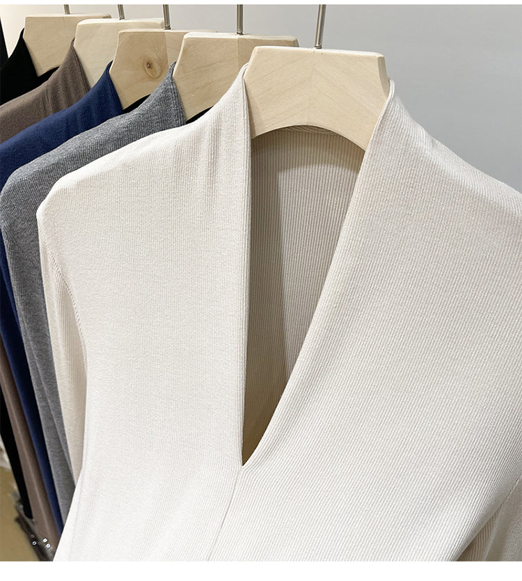 【tops】Vネック長袖TシャツG23339