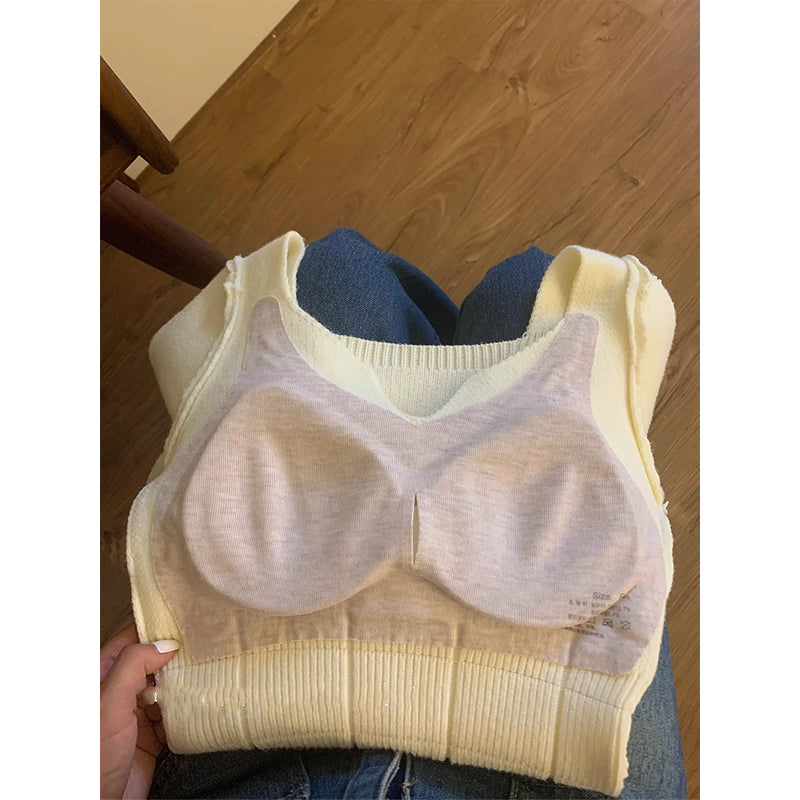 【tops】Vネック長袖ニットセーターG23341