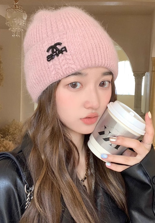 【小物】小顔効果ニット帽子6色選択可G23352