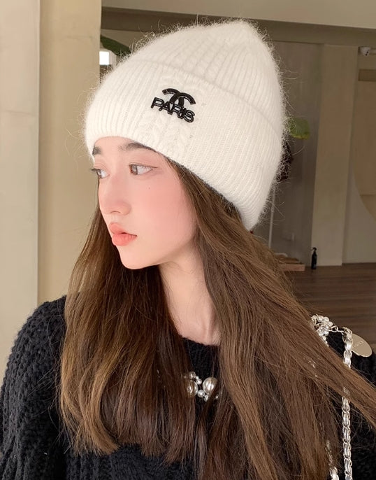 【小物】小顔効果ニット帽子6色選択可G23352