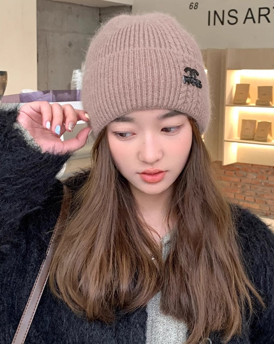 【小物】小顔効果ニット帽子6色選択可G23352