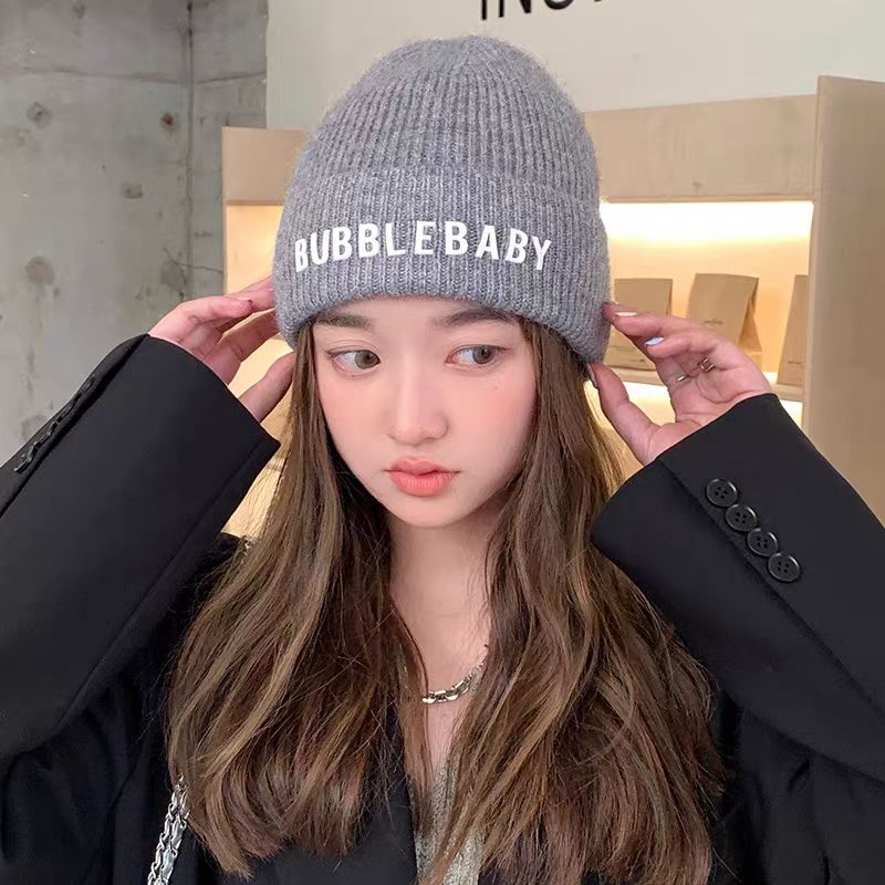 【小物】小顔効果ニット帽子6色G23353