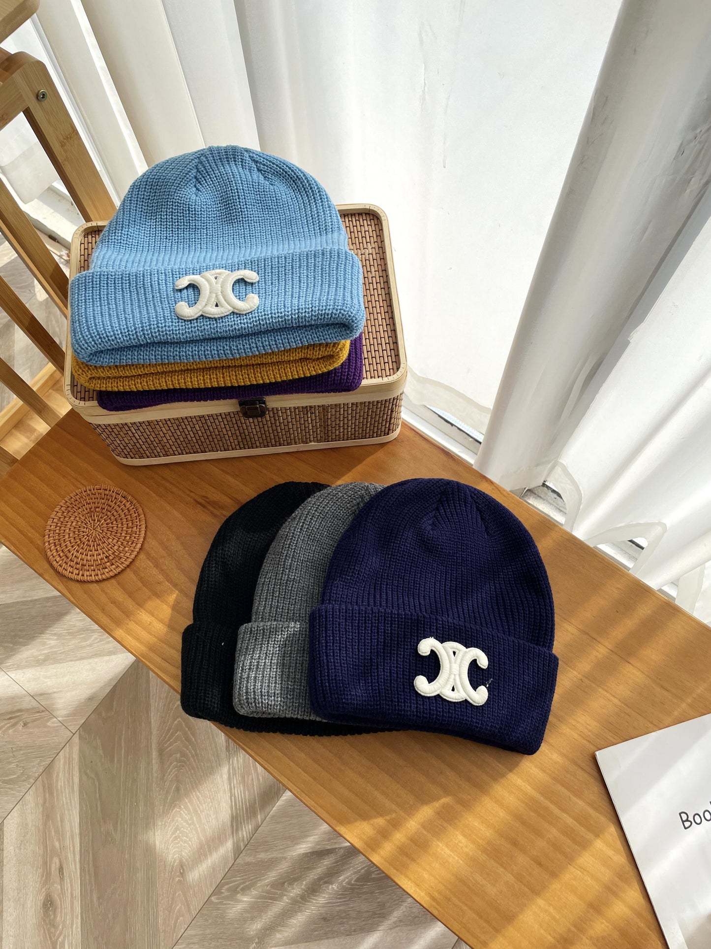 【小物】小顔効果ニット帽子G23360