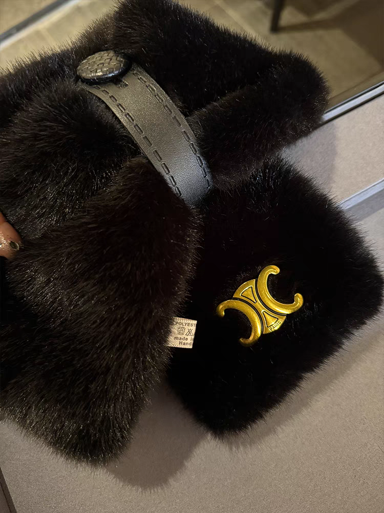 【小物】3色展開ファースカーフG23362