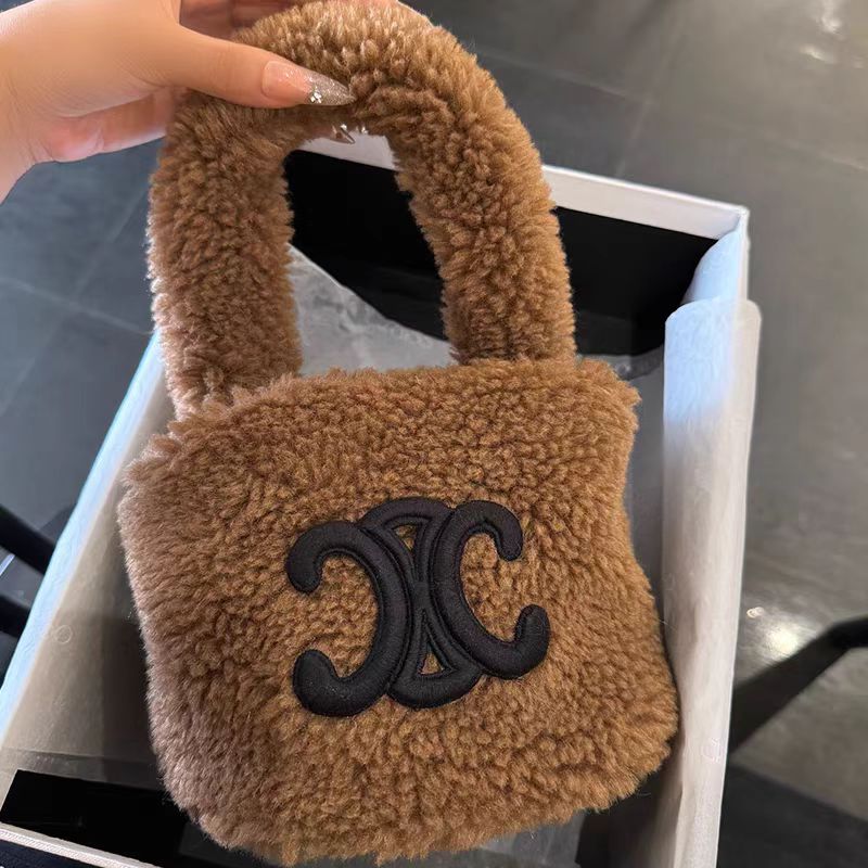 【小物】ラムズウールハンドバッグG23381