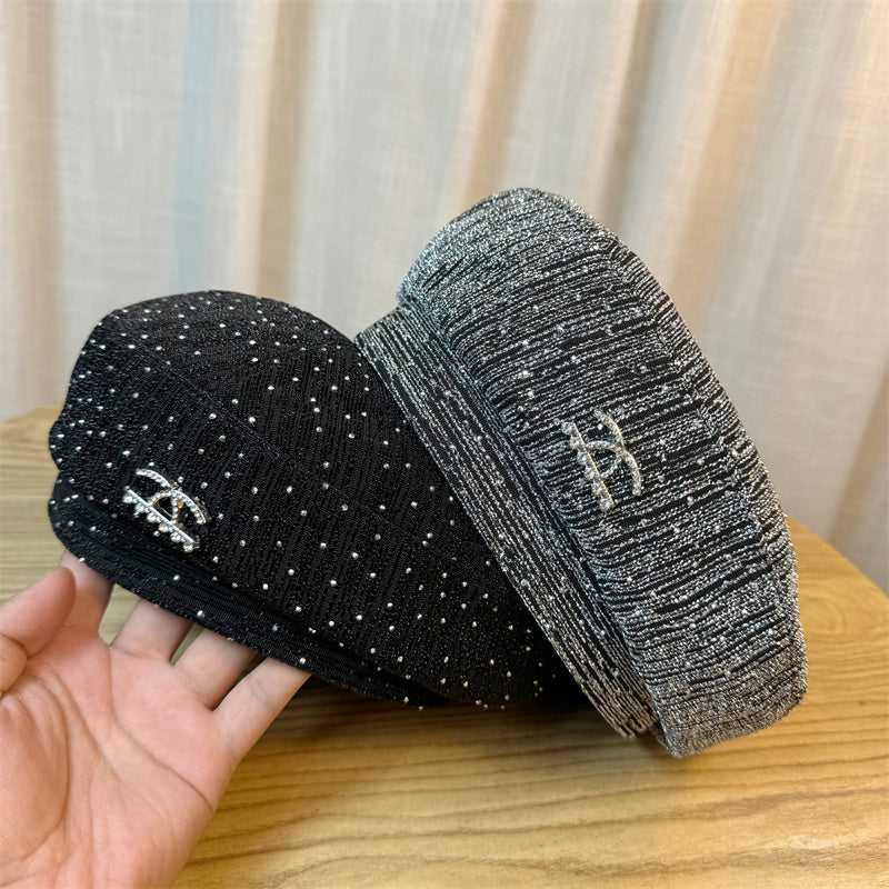 【小物】キラキラベレー帽G23384