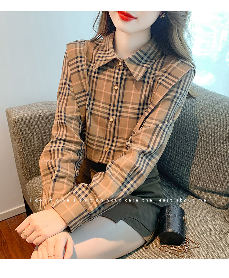 【tops】デザイン長袖シャツG23394