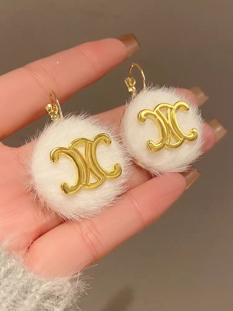 【小物】ファーイヤリングアクセサリーG23403