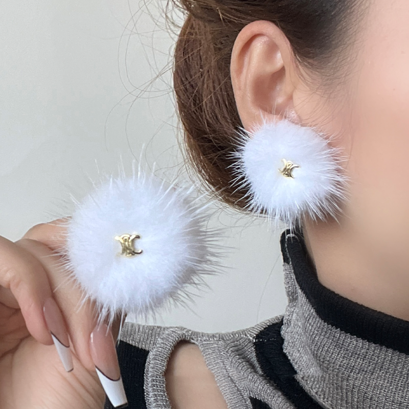 【小物】ファーピアスアクセサリーG23419