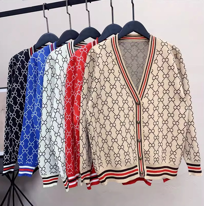 【outer】レトロニットカーディガンG23430