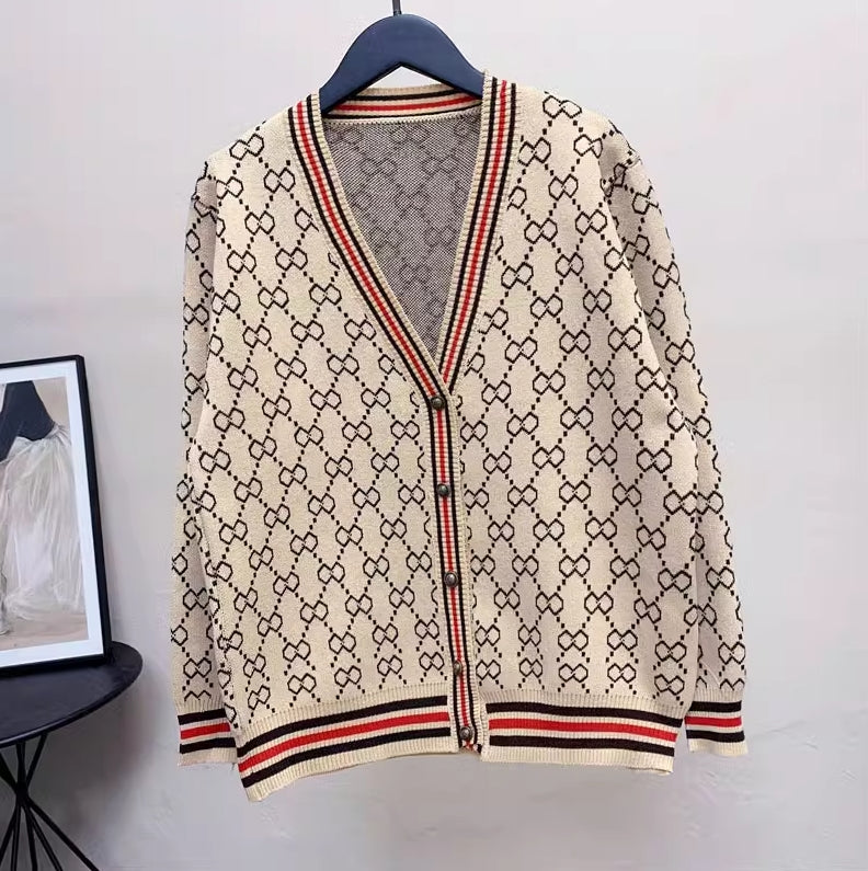 【outer】レトロニットカーディガンG23430