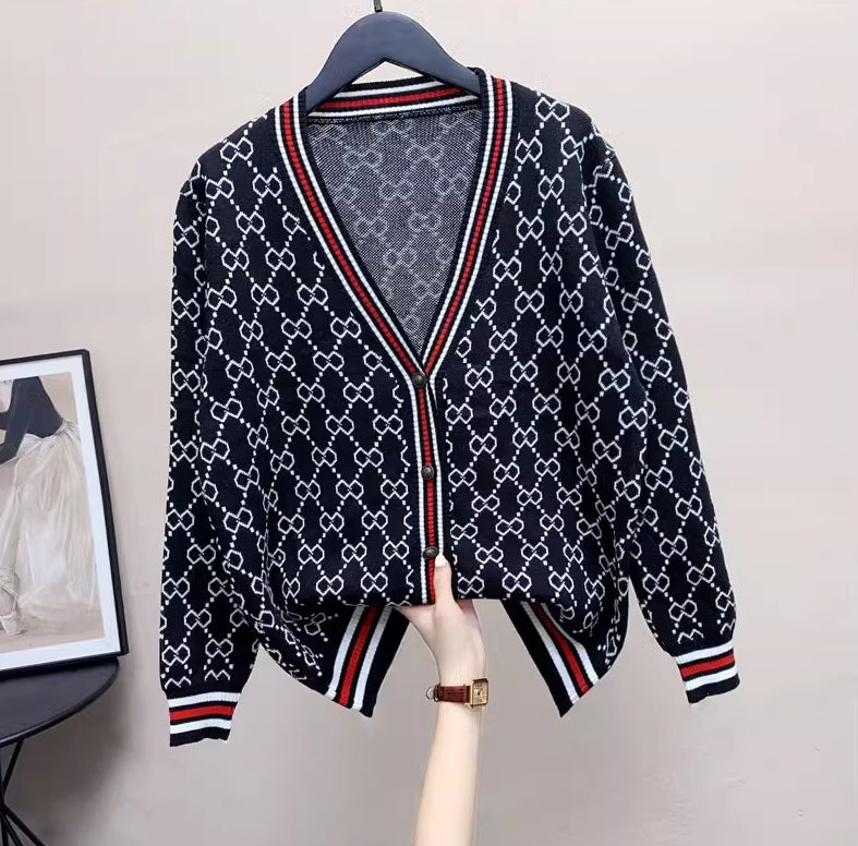 【outer】レトロニットカーディガンG23430