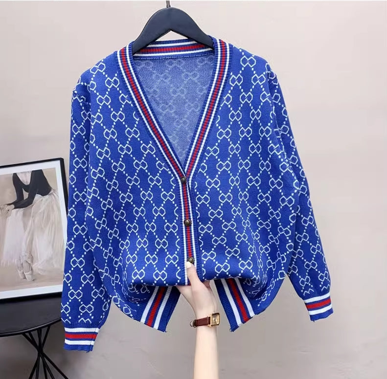 【outer】レトロニットカーディガンG23430