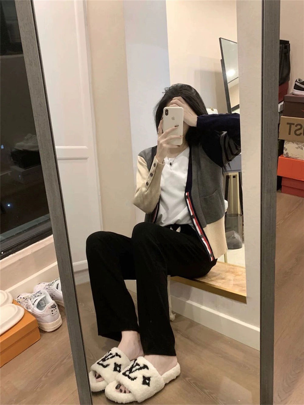 【outer】ニットカーディガンG23434