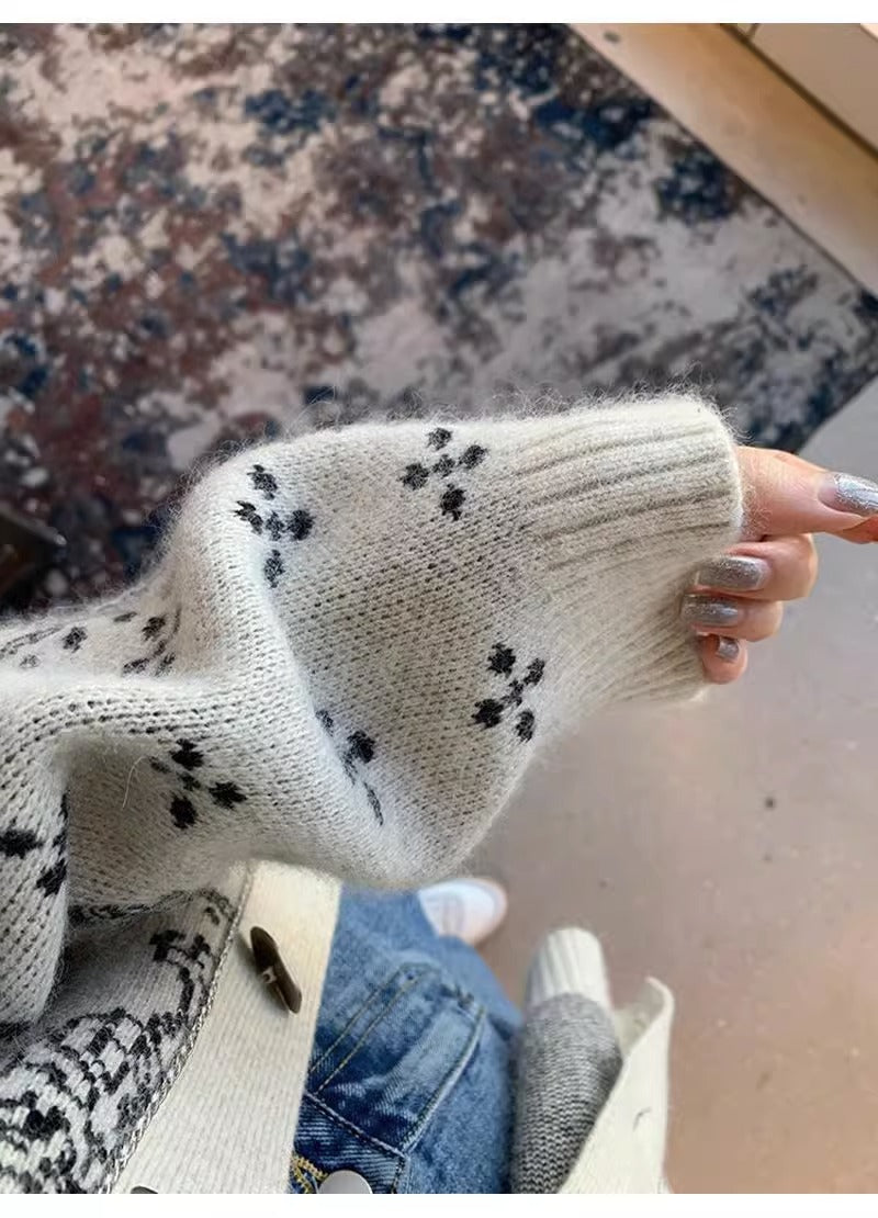 【outer】ゆったりニットカーディガンG23435