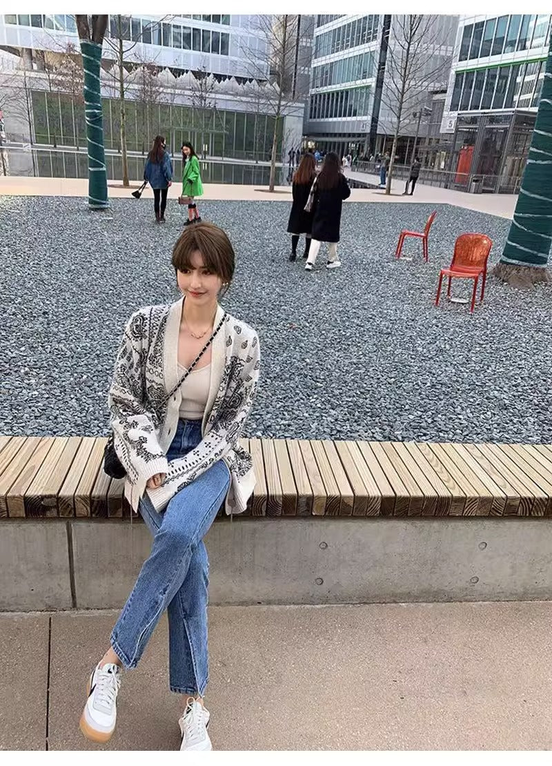 【outer】ゆったりニットカーディガンG23435