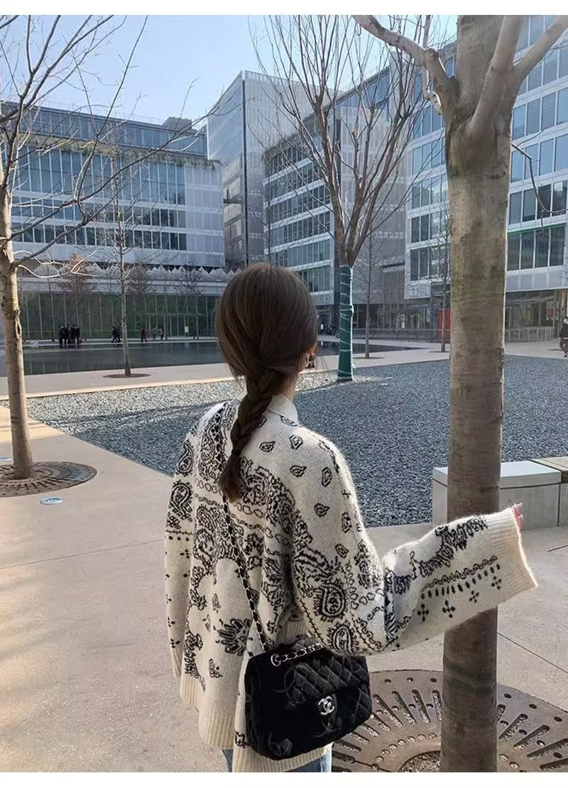 【outer】ゆったりニットカーディガンG23435