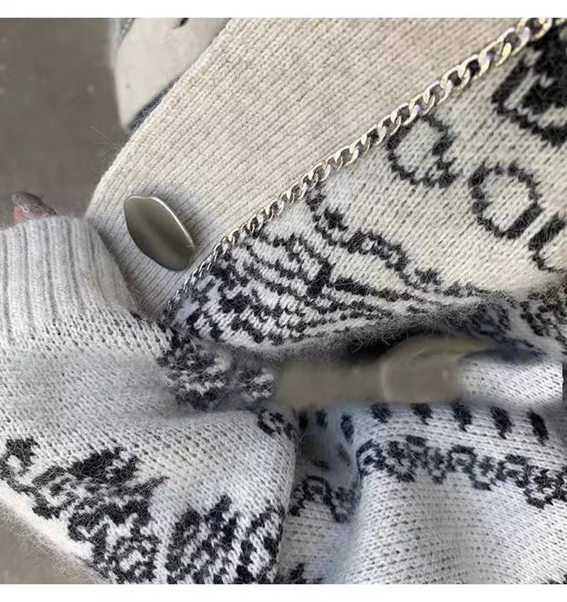 【outer】ゆったりニットカーディガンG23435