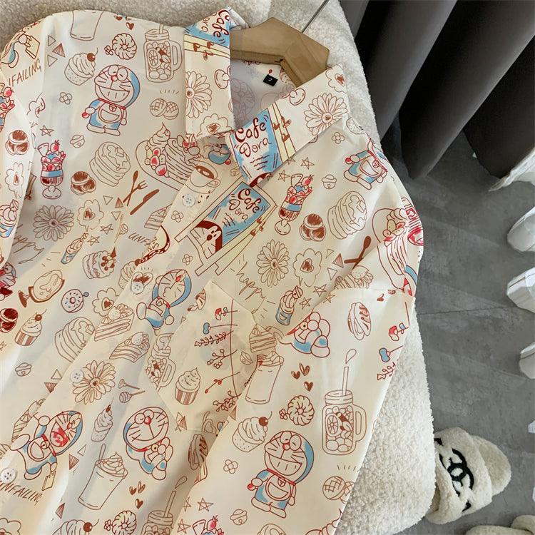 【tops】キャラクター長袖シャツG23436