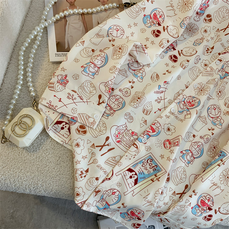 【tops】キャラクター長袖シャツG23436