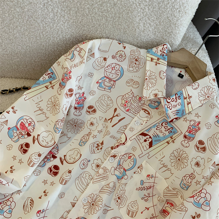 【tops】キャラクター長袖シャツG23436