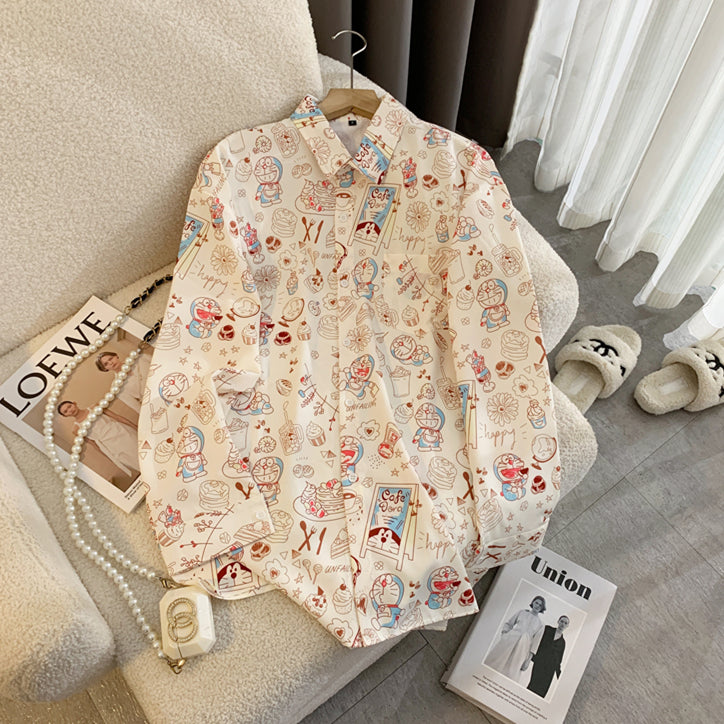 【tops】キャラクター長袖シャツG23436